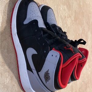 Air Jordan Black and Red Sneakers